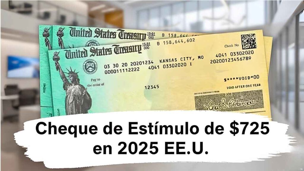 Cheque de Estímulo de $725 en 2025 EE.UU.: Elegibilidad, Fechas de Pago y Consejos Rápidos para Reclamarlo